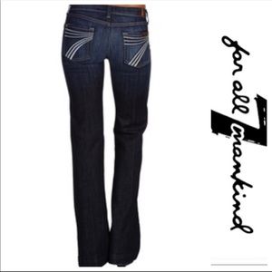 7 for All Man Kind Dojo Jeans with White “7’s”